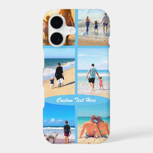 Your Photo Collage and Custom Text iPhone Case