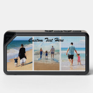 Your Photo Collage Bluetooth Speaker Custom Text