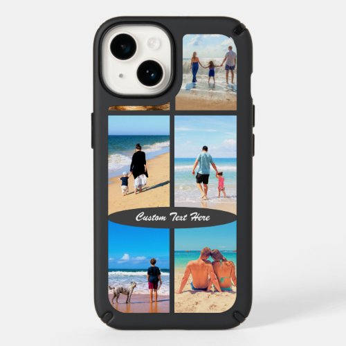 Your Photo Collage iPhone Case with Custom Text