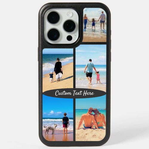 Your Photo Collage iPhone Case with Custom Text