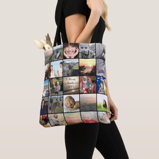 Your Photo Collage Pattern Tote Bag | Zazzle.com