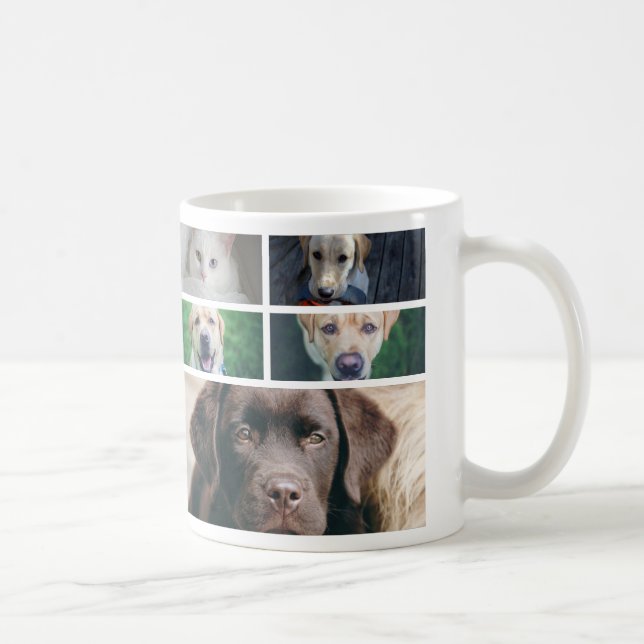 Your Photo collage template personalized Coffee Mug (Right)