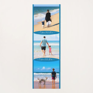 Your Photo Collage Yoga Mat with Custom Text