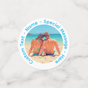 Your Photo Confetti with Custom Text Personalized