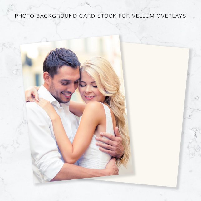 Your Photo Cream Background For Vellum Overlay Invitation (Creator Uploaded)