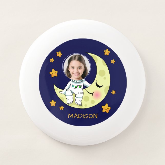 YOUR PHOTO custom Astronaut frisbee (Front)