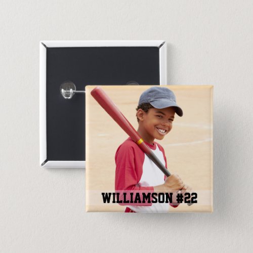 Your Photo Custom Baseball or Your Sport Button