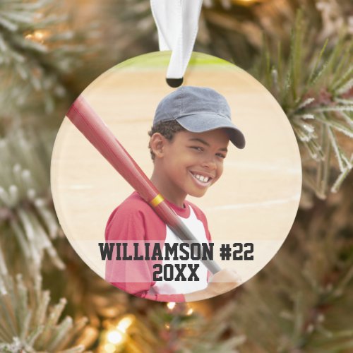 Your Photo Custom Baseball or Your Sport Ornament