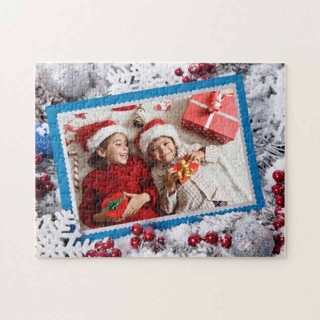 YOUR PHOTO custom Christmas puzzle (Horizontal)