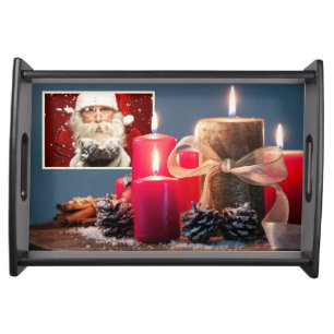 YOUR PHOTO custom Christmas serving trays