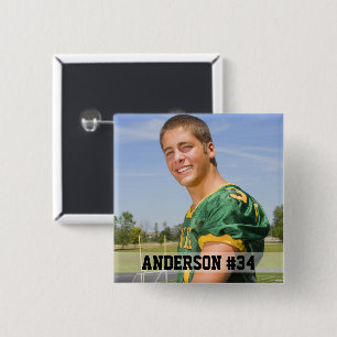 Your Photo Custom Football or Your Sport Button