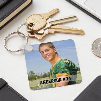 Your Photo Custom Football or Your Sport Keychain