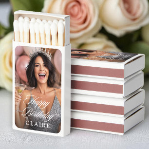 Your Photo Custom Happy Birthday Matchboxes