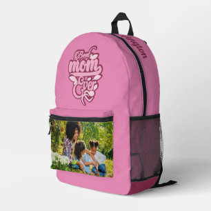 Your Photo & Custom Name "Best Mom Ever" Printed Backpack