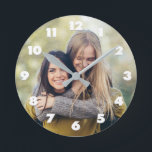 YOUR PHOTO custom wall clock<br><div class="desc">See my store for more custom photo products.</div>