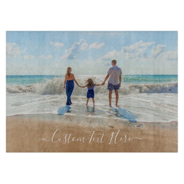 Your Photo Cutting Board Gift with Custom Text