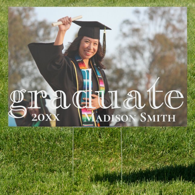Your Photo, Date & Name GRADUATE Sign (Insitu)