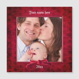 Your Photo   Deep Red Textured Picture Frame