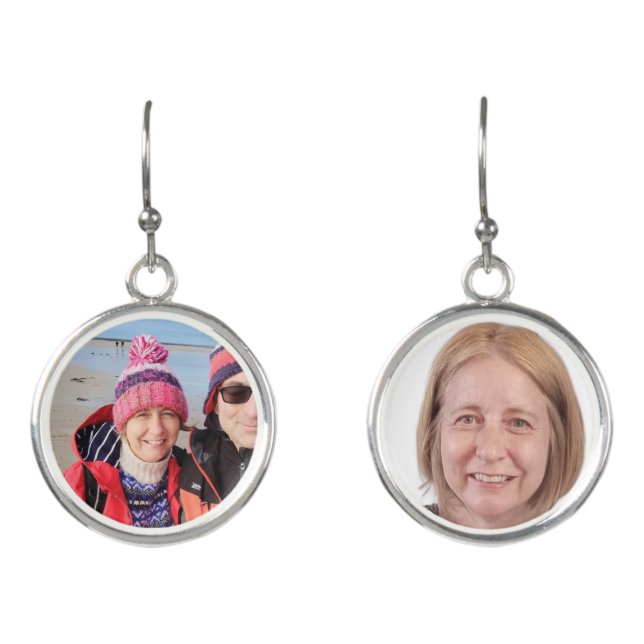 Your Photo design jewelry Gift for Mom Earrings (Front)