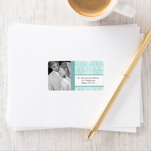 Your Photo Destination Wedding Address Label (Insitu)