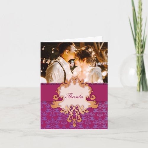 Your photo elephant wedding Thanks card