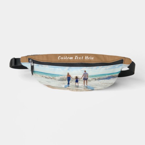 Your Photo Fanny Pack with Custom Text and Colors