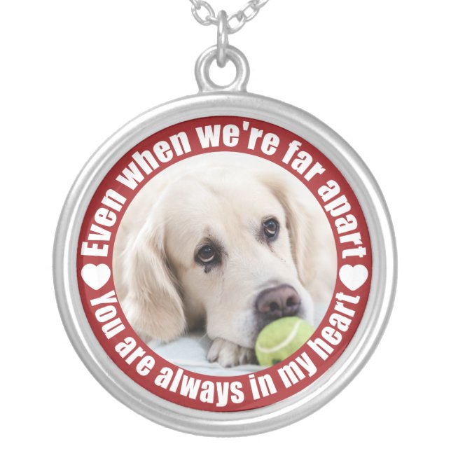 YOUR PHOTO Far Apart Love necklace (Front)