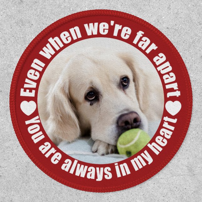 YOUR PHOTO Far Apart Love Patch (Front)