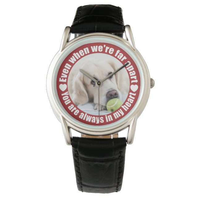 YOUR PHOTO Far Apart Love watches (Front)