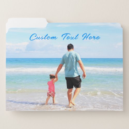 Your Photo File Folder with Custom Text