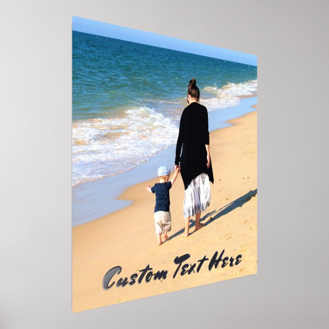 Your Photo Foil Prints Poster with Custom Text (Laydown)
