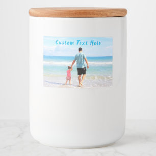 Your Photo Food or Bottle Labels with Custom Text