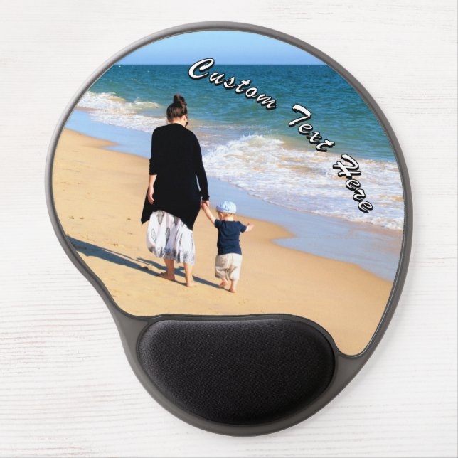 Your Photo Gel Mouse Pad with Custom Text Name (Front)