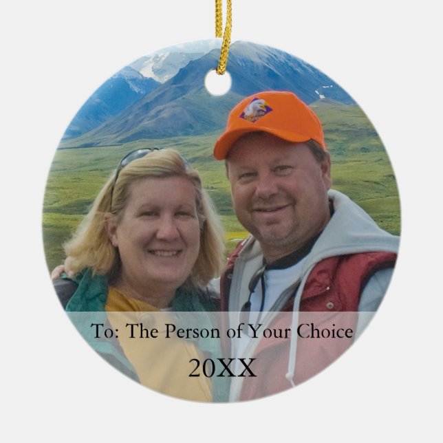 Your Photo Gift Tag & Christmas Ornament (Front)
