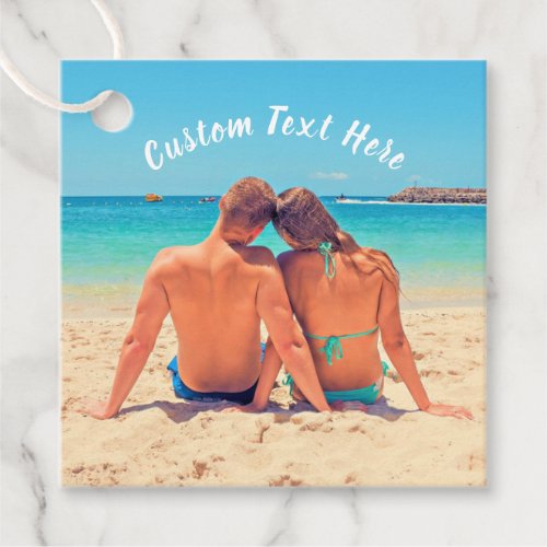 Your Photo Gift Tags with Custom Text Personalized