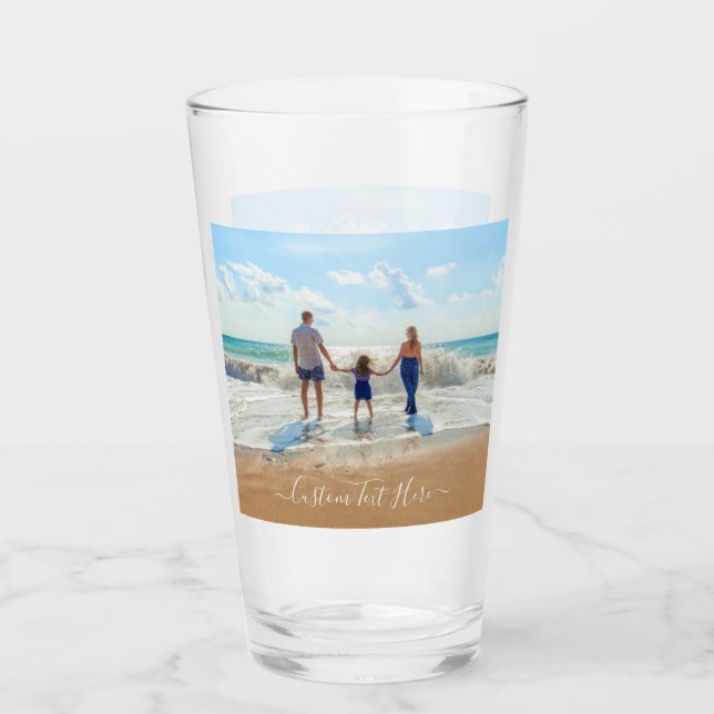 Your Photo Glass Gift with Custom Text (Front)