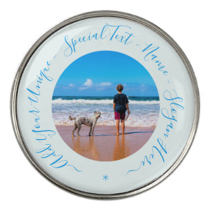 Your Photo Golf Ball Marker with Custom Text