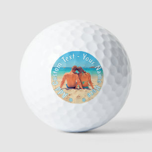 Your Photo Golf Balls Gift with Custom Text Name