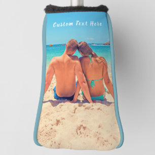 Your Photo Golf Head Cover Gift with Custom Text