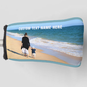 Your Photo Golf Head Cover with Custom Text