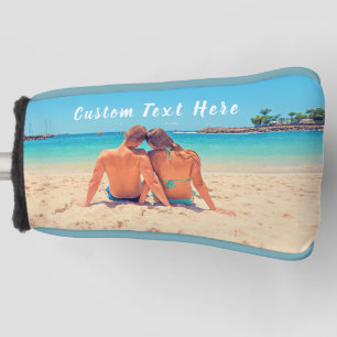 Your Photo Golf Head Cover with Custom Text