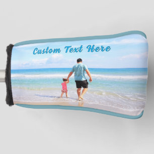 Your Photo Golf Head Cover with Custom Text
