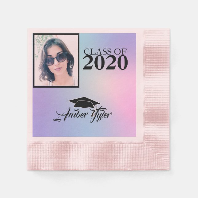 Your Photo Graduate Napkins (Front)