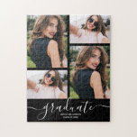 Your Photo Graduation Jigsaw Puzzle<br><div class="desc">Add your favorite photos to this personalized graduation puzzle - fun gift for a graduate.</div>