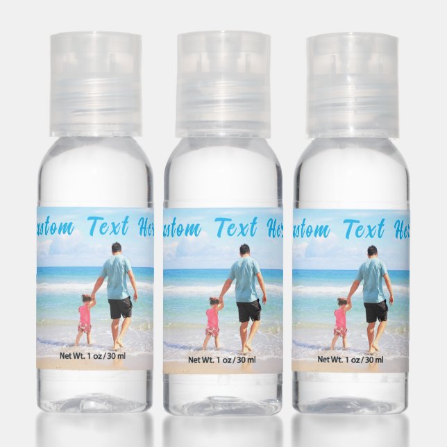 Your Photo Hand Sanitizer with Custom Text (Set)