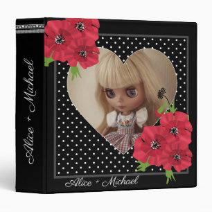 Your photo, heart, personal 3 ring binder