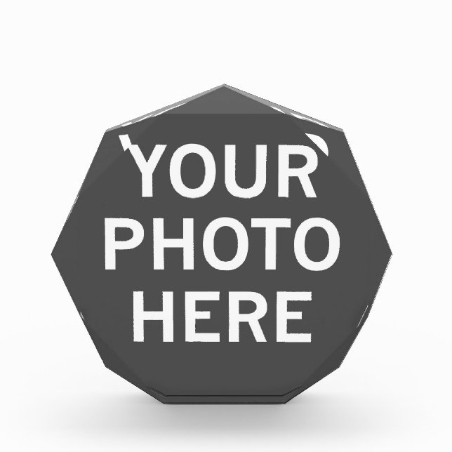 Your Photo Here Acrylic Award (Front)