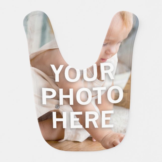 Your Photo Here Baby Bib (Front)