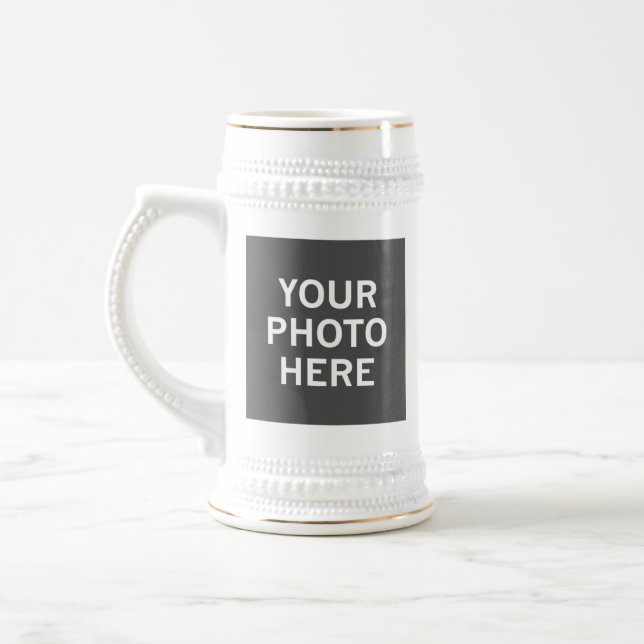 Your Photo Here Beer Stein (Left)