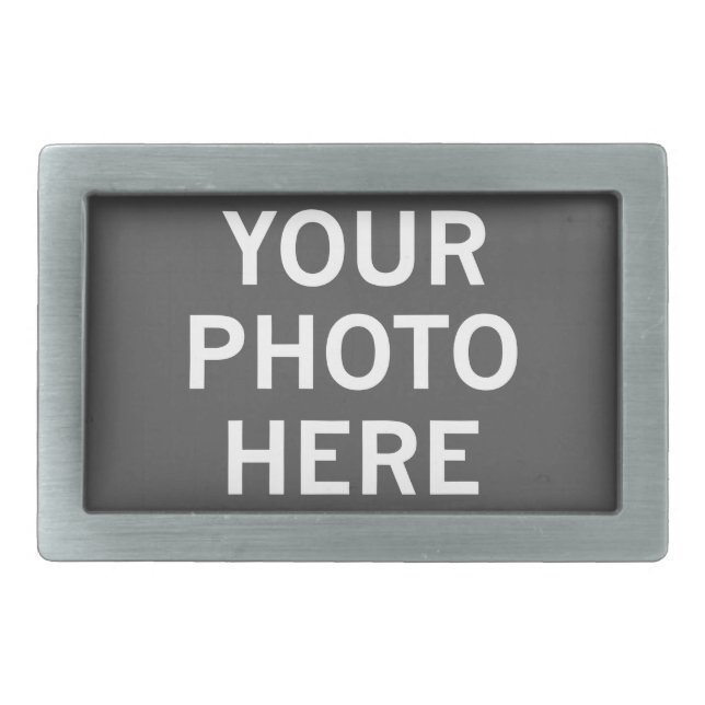 Your Photo Here Belt Buckle (Front)
